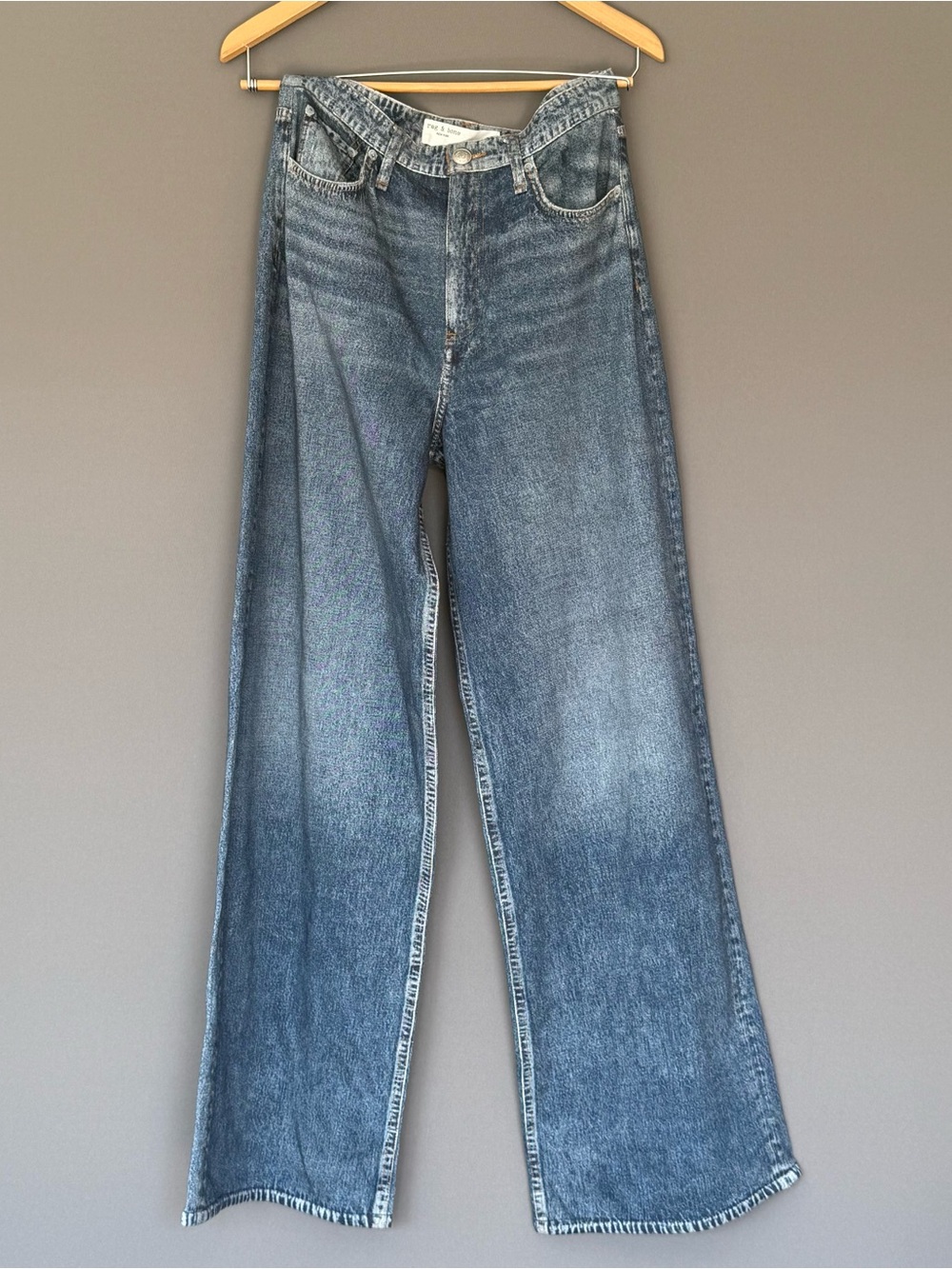 rag & bone Miramar Sofie Wide-Leg Women’s Jeans Kimber 28 NEW - Picture 2 of 10